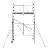 ASC échafaudage pliant 90x190 hauteur travail 4,75 m avec stabilisateurs