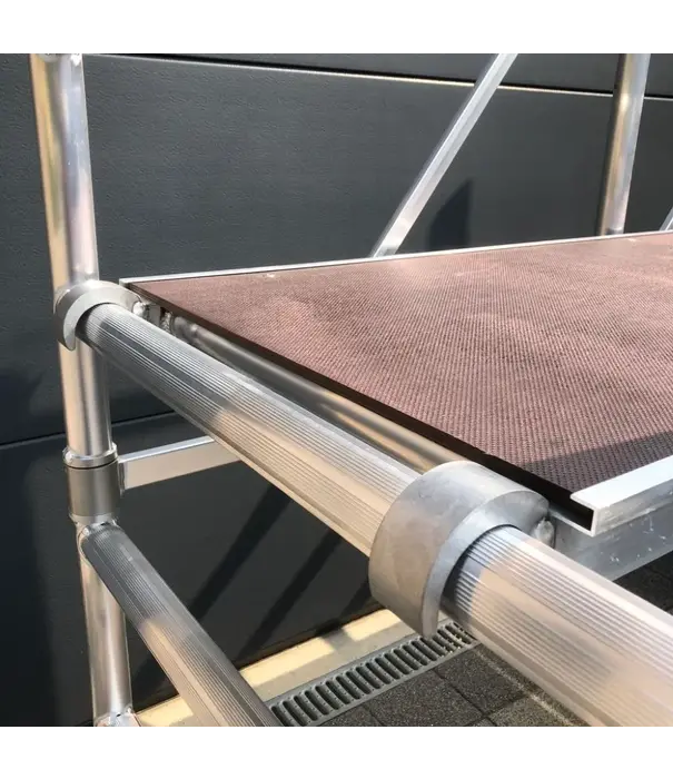 ASC Échafaudage pliant ASC 90x190 hauteur travail 4,75 m avec stabilisateurs