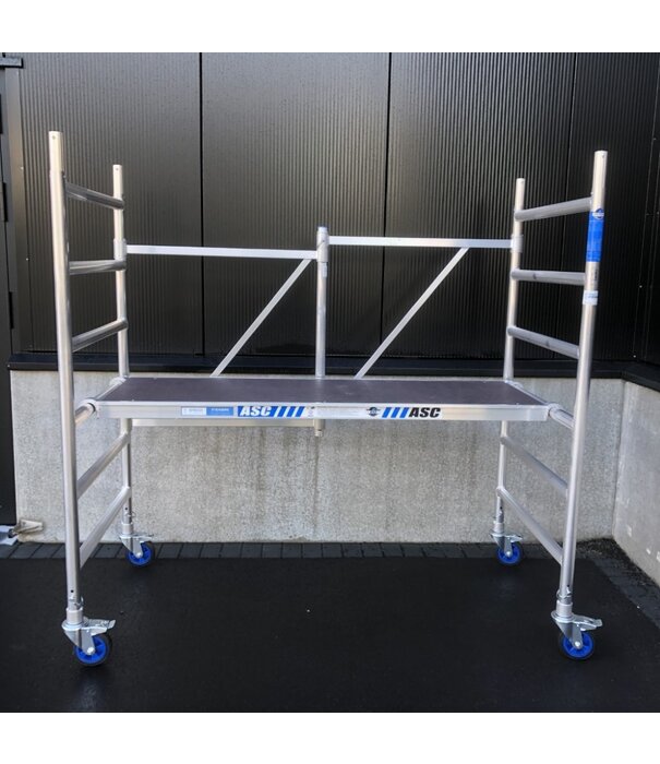ASC Échafaudage pliant ASC 90x190 avec marche hauteur travail 3 m