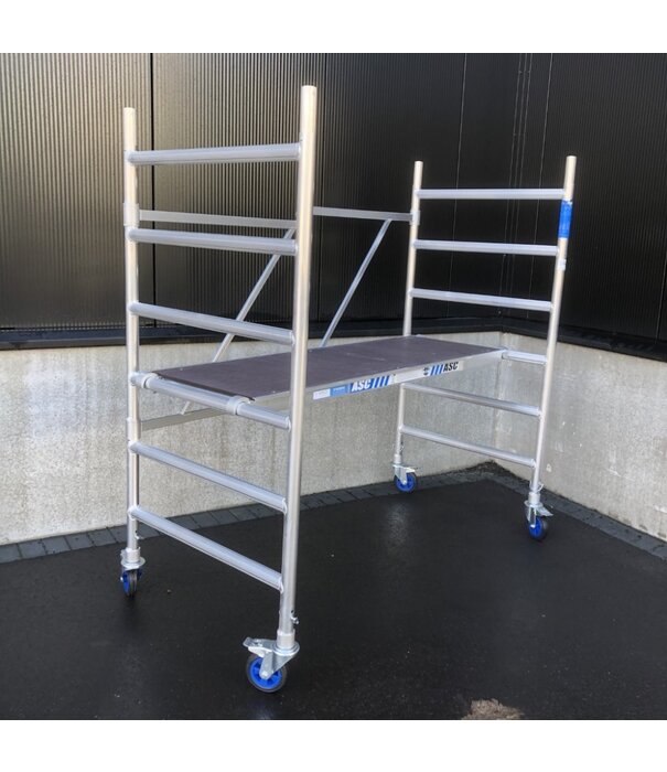 ASC Échafaudage pliant ASC 90x190 avec marche hauteur travail 3 m