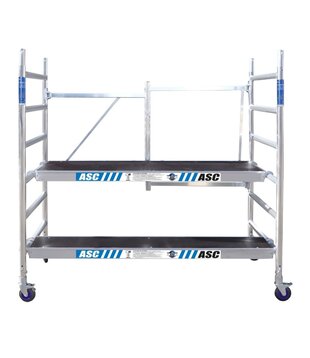 ASC échafaudage pliant 90x190 avec marche hauteur travail 3 m