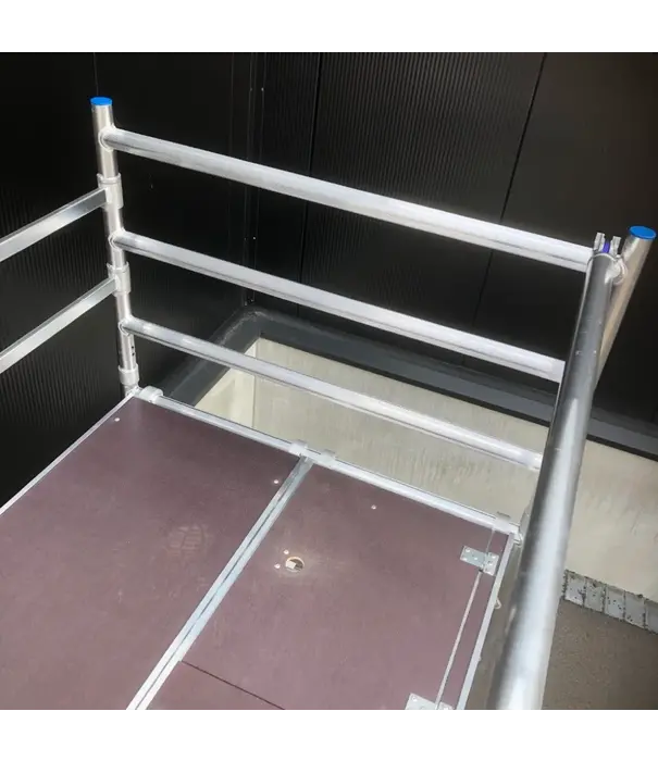 ASC Échafaudage pliant ASC 135x190 hauteur travail 4,75 m avec stabilisateurs