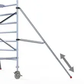 Stabilisateur télescopique échafaudage 200 cm