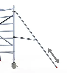 Stabilisateur télescopique échafaudage 200 cm