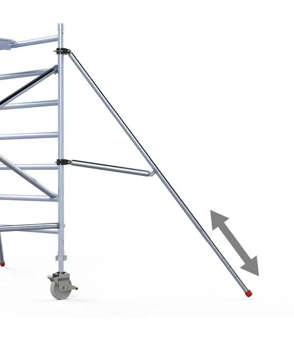 EuroScaffold Stabilisateur télescopique échafaudage 200 cm