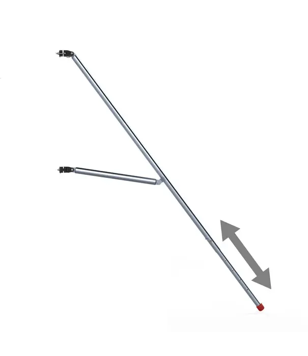 EuroScaffold Stabilisateur télescopique échafaudage 200 cm