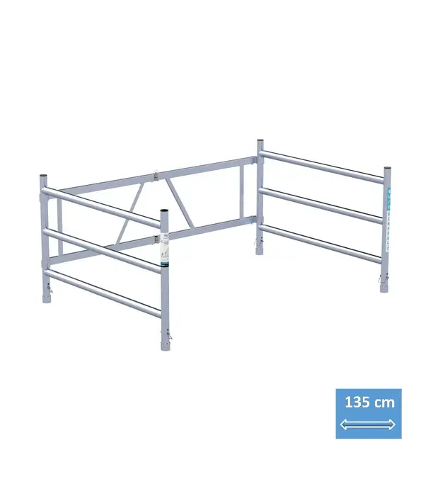 EuroScaffold Zimmerfahrgerüst EuroScaffold 3 Sprossen Klapprahmen 135-3