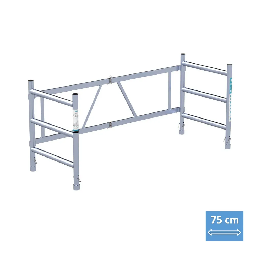 EuroScaffold Zimmerfahrgerüst EuroScaffold 3 Sprossen Klapprahmen 75-3