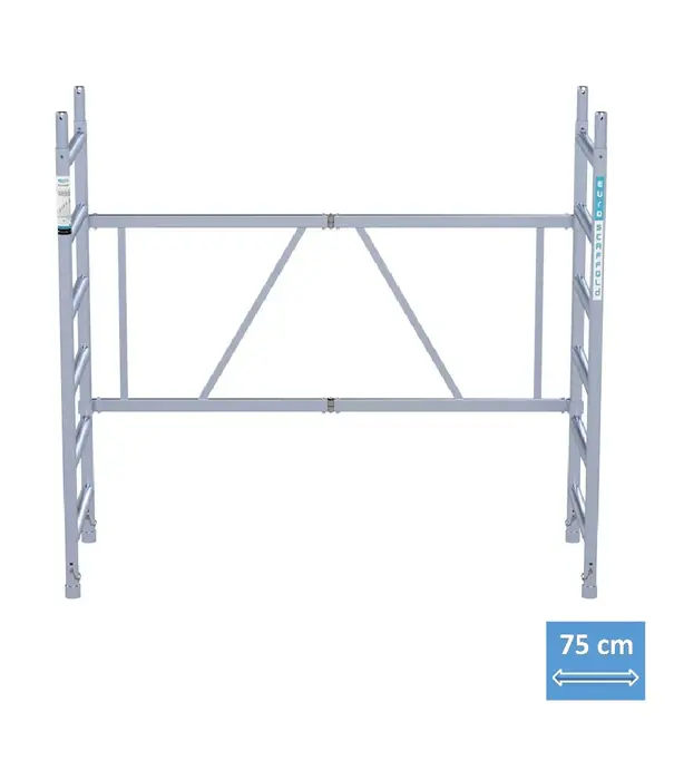 EuroScaffold Zimmerfahrgerüst EuroScaffold 6 Sprossen Klapprahmen 75-6