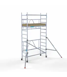 Zimmerfahrgerüst Euroscaffold Arbeitshöhe 4,50 m mit stabilisatoren