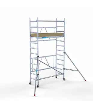 Zimmerfahrgerüst Euroscaffold Arbeitshöhe 4,50 m mit stabilisatoren