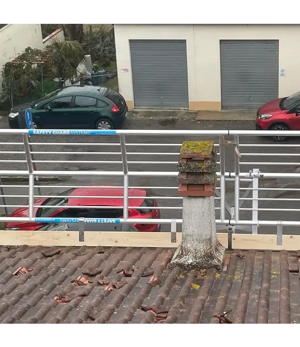 EuroScaffold SGS Edge Dachrandsicherung 3 Meter | Schrägdach bis 60°