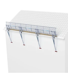 SGS protection de bord de toit 9 mètres toit en pente