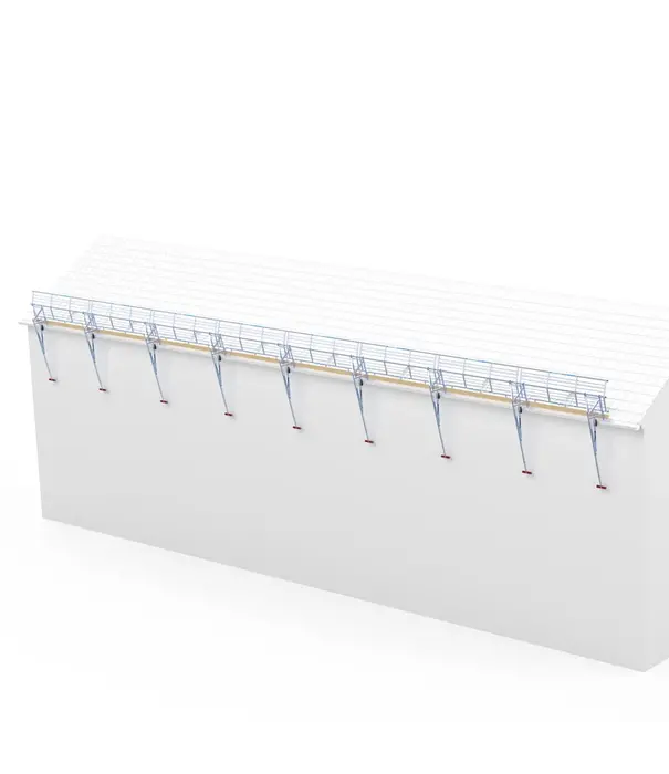 EuroScaffold SGS Dachrandsicherung 24 Meter Steildach