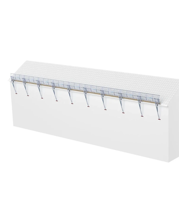 EuroScaffold SGS Dachrandsicherung 27 Meter Steildach