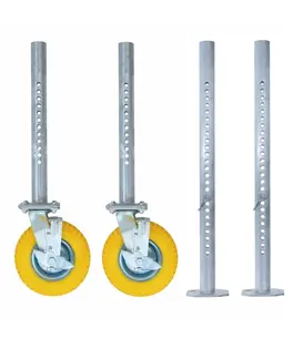 Kit de roues d'échafaudage de jardin réglable