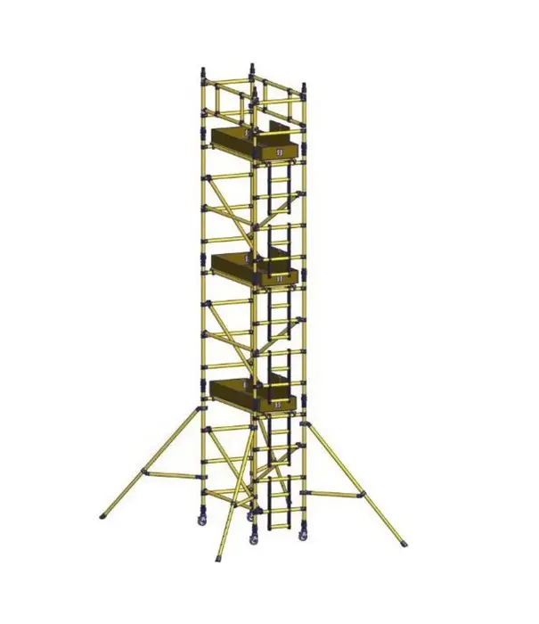 Genex Scaffolding Rolsteiger kunststof carbon Prosafe 85 x 250 x 6 m werkhoogte