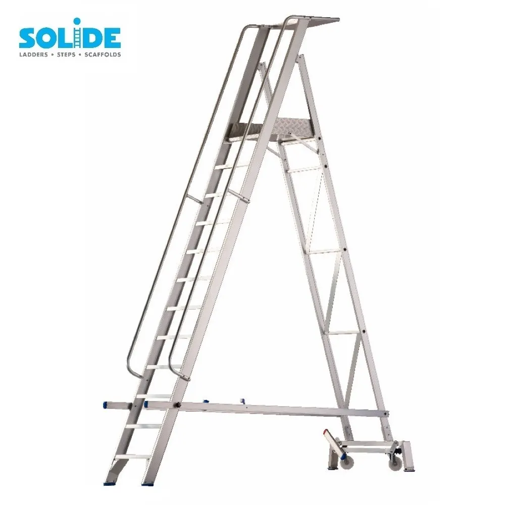 Solide Solide plateforme mobile pliable 12 marches PMP12