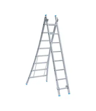 Eurostairs Mehrzweckleiter 2-teilig 2x8 Sprossen