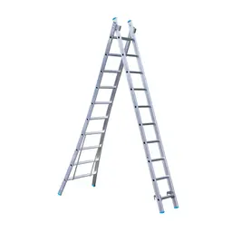 Eurostairs Eurostairs 2-delige reform ladder 2x10 sporten