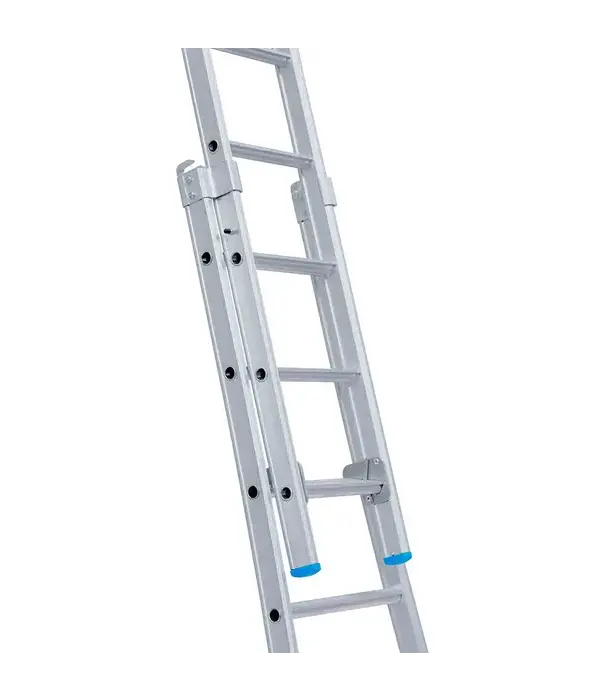 Eurostairs Eurostairs tweedelige ladder 2x8 sporten met stabiliteitsbalk