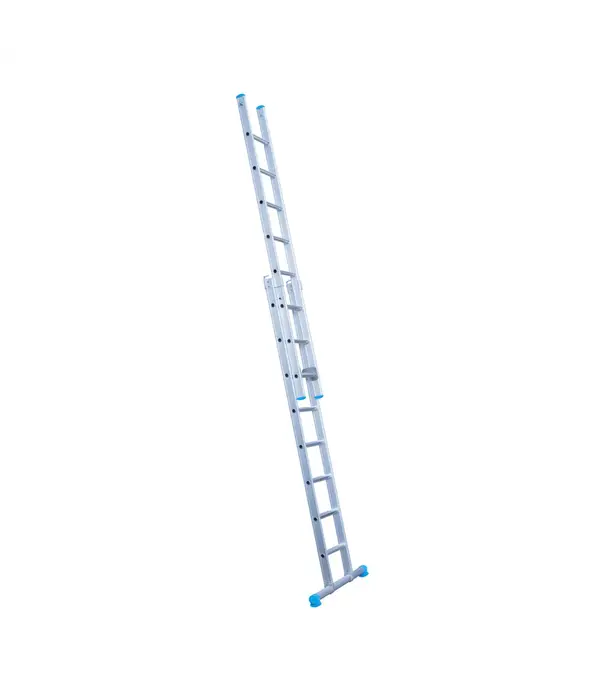 Eurostairs Eurostairs tweedelige ladder 2x8 sporten met stabiliteitsbalk