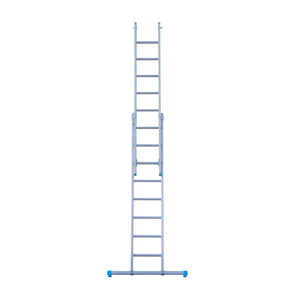 Eurostairs Echelle transformable avec traverse 2 plans Eurostairs 2x8 échelons