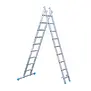 Eurostairs tweedelige ladder 2x9 sporten met stabiliteitsbalk