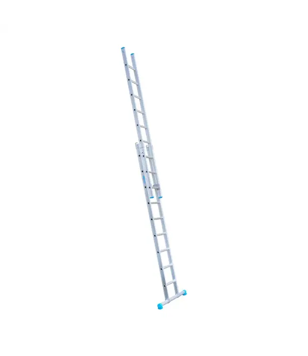 Eurostairs Eurostairs tweedelige ladder 2x9 sporten met stabiliteitsbalk