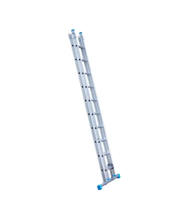 Eurostairs Eurostairs tweedelige ladder 2x10 sporten met stabiliteitsbalk