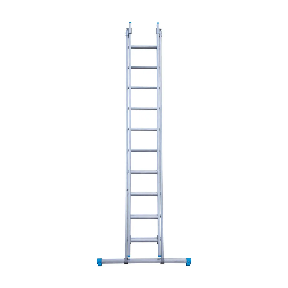 Eurostairs Eurostairs tweedelige ladder 2x10 sporten met stabiliteitsbalk