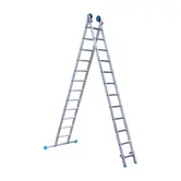 Eurostairs tweedelige ladder 2x12 sporten met stabiliteitsbalk