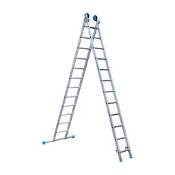 Eurostairs Eurostairs tweedelige ladder 2x12 sporten met stabiliteitsbalk