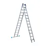 Eurostairs tweedelige ladder 2x12 sporten met stabiliteitsbalk