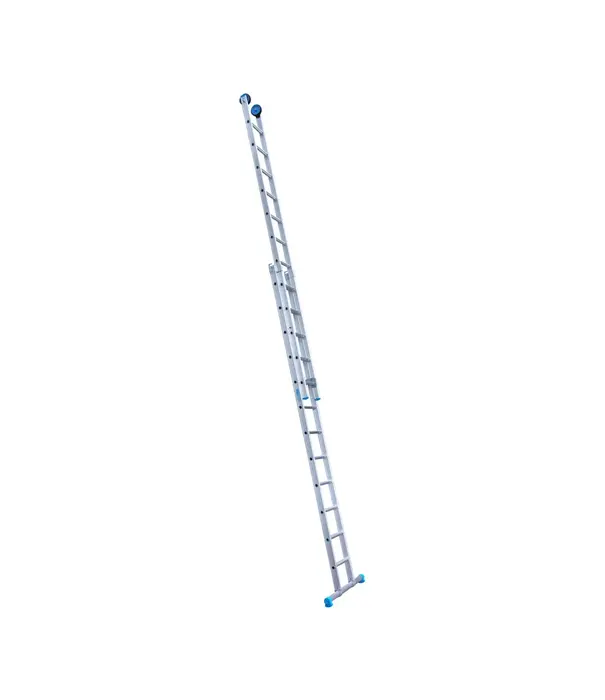 Eurostairs Eurostairs tweedelige ladder 2x12 sporten met stabiliteitsbalk