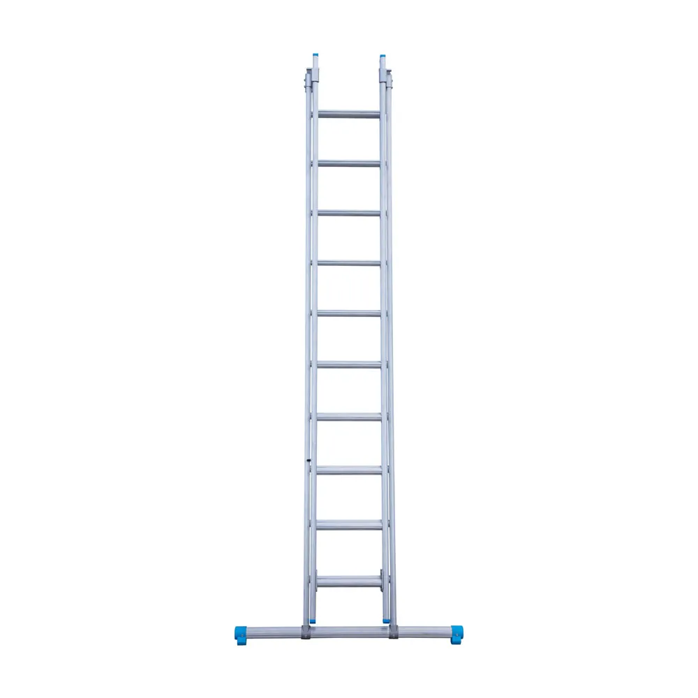 Eurostairs Echelle transformable avec traverse 2 plans Eurostairs 2x12 échelons