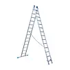 Eurostairs Eurostairs tweedelige ladder 2x14 sporten met stabiliteitsbalk