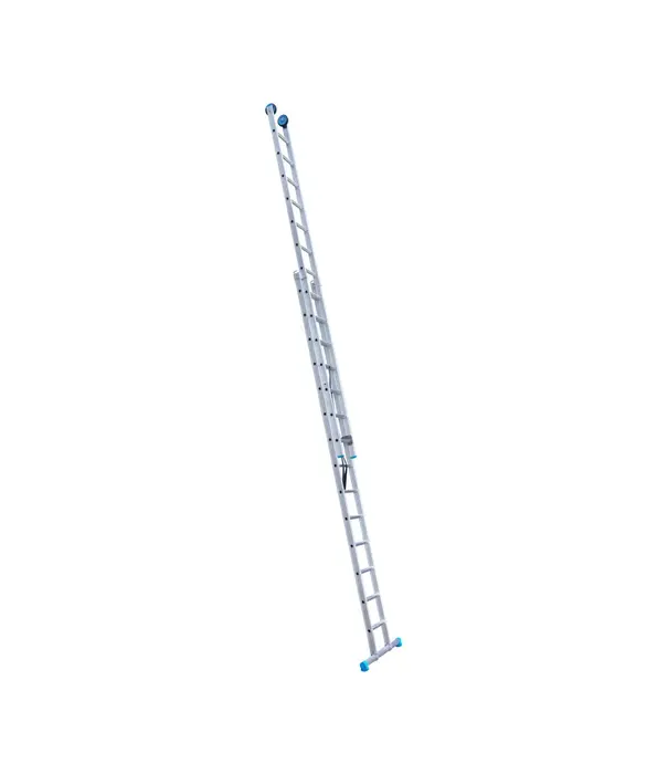 Eurostairs Eurostairs tweedelige ladder 2x14 sporten met stabiliteitsbalk