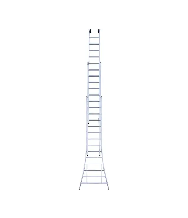 Eurostairs Eurostairs 3-delige opsteekladder 3x14 sporten