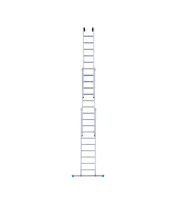 Eurostairs Echelle transformable avec traverse 3 plans Eurostairs 3x8 échelons