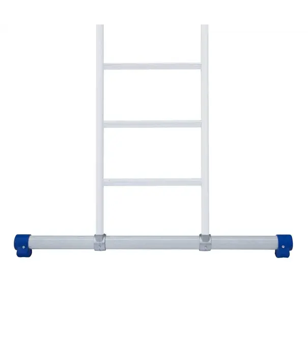 Eurostairs Eurostairs driedelige ladder 3x8 sporten met stabiliteitsbalk