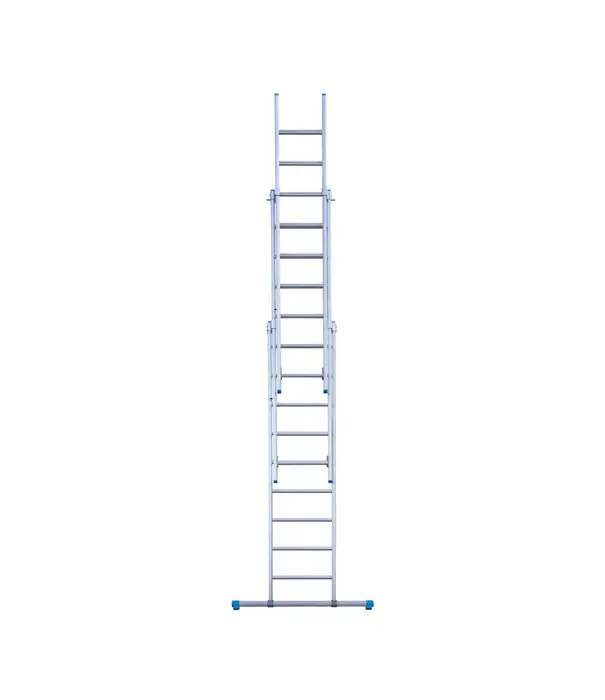 Eurostairs Eurostairs Mehrzweckleiter 3-teilig mit Traverse 3x9 Sprossen