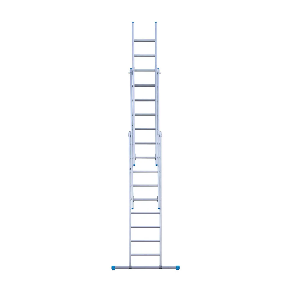 Eurostairs Echelle transformable avec traverse 3 plans Eurostairs 3x9 échelons