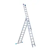 Eurostairs Merhrzweckleiter 3-teilig mit Traverse 3x10 Sprossen