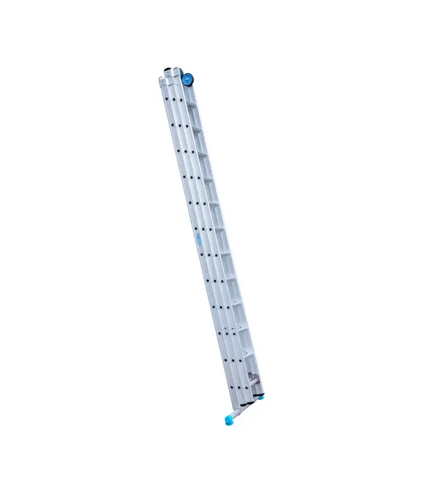 Eurostairs Eurostairs driedelige ladder 3x12 sporten met stabiliteitsbalk