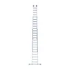 Eurostairs Eurostairs driedelige ladder 3x14 sporten met stabiliteitsbalk