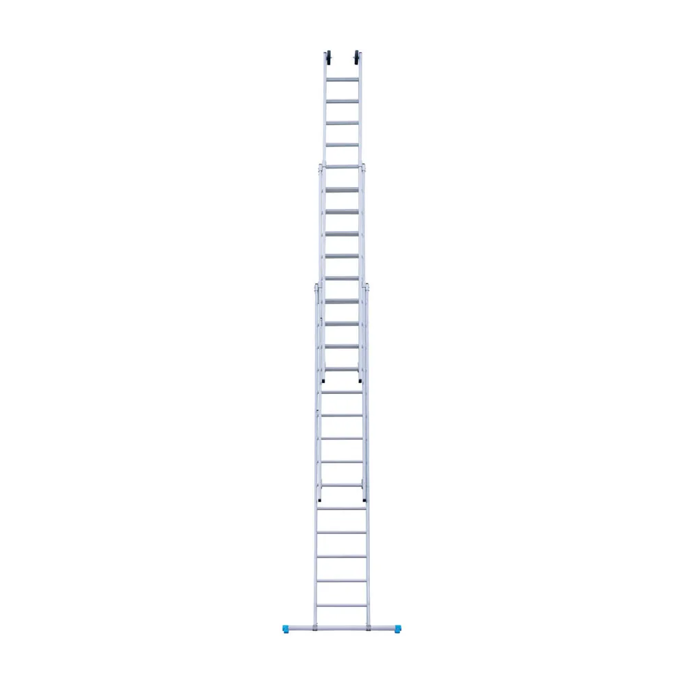 Eurostairs Eurostairs Anlegeleiter 3-teilig mit Traverse 3x14 Sprossen