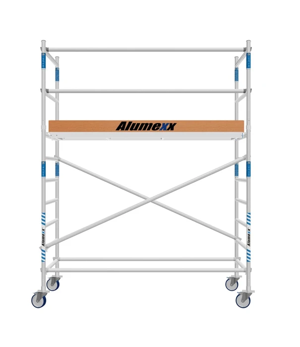 Alumexx Échafaudage roulant Basic 90x190 hauteur de travail 4,2 m