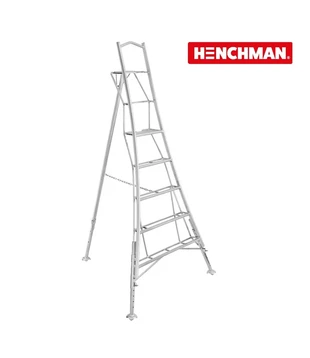 Henchman Gartenleiter 240 cm mit 3 Holme verstellbar