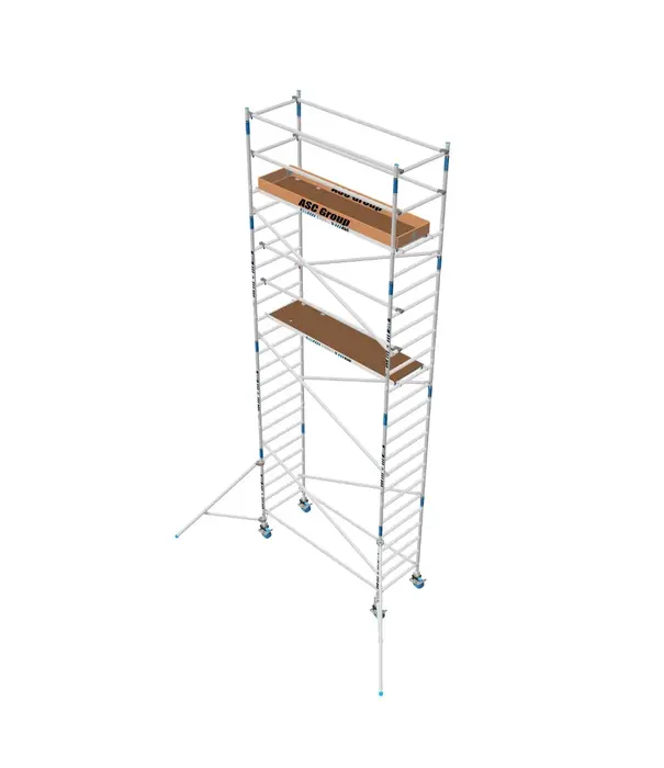 ASC ASC échafaudage roulant universel 90x190 8,2 m hauteur travail